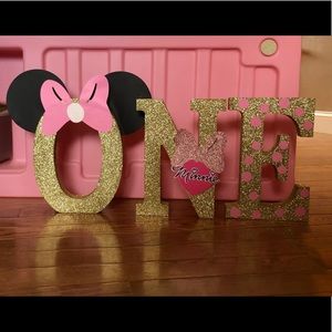 Minnie Mouse themed first birthday